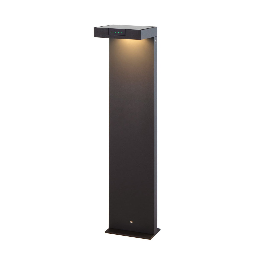 LED solcelle stolpelampe ALA GROUND MAXI antrasitt forfra