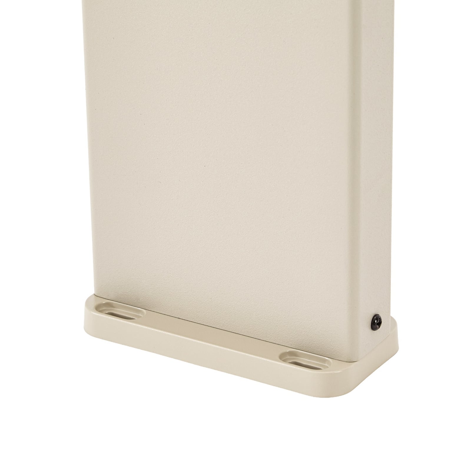 LED solcelle stolpelampe Eleazar beige aluminium dimmer detalj