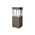 LED solcelle stolpelampe teak/hvit med sensor IP66 Les Jardins for utebruk