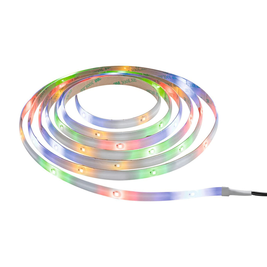 LED solcelle-stripe 3 meter RGB IP44 med skumringssensor bakside