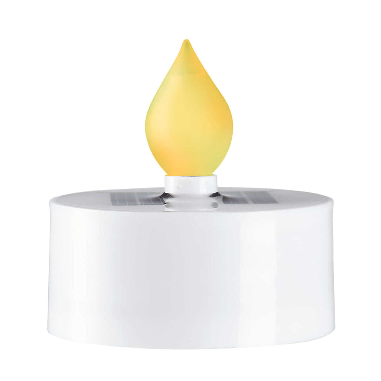 LED solcelle-telys Saul 3-pakning hvit IP44 detalj