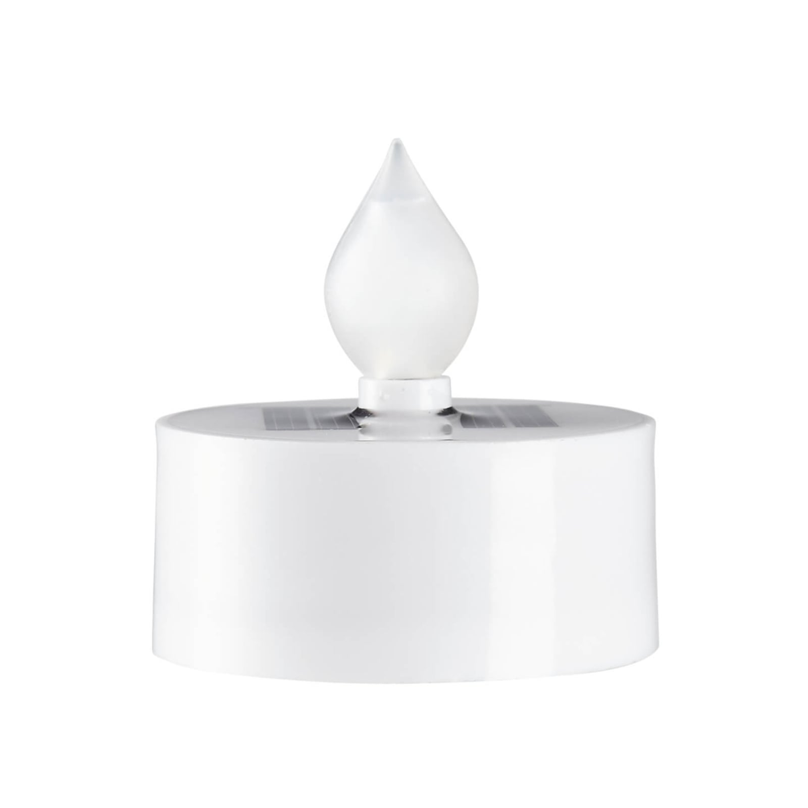 LED solcelle-telys Saul 3-pakning hvit IP44 montert