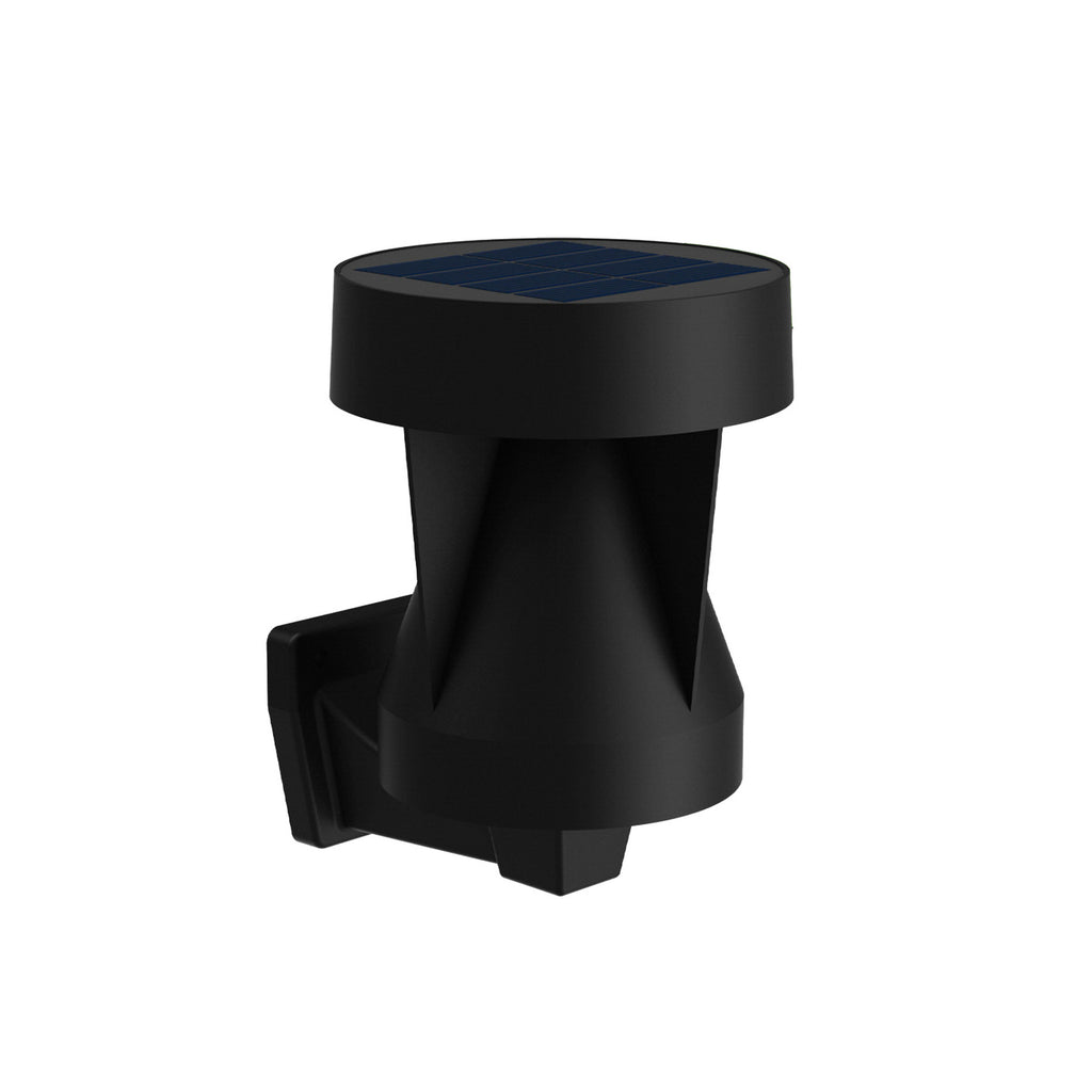 Detaljbilde av LED solcelle utevegglampe Avery svart IP44
