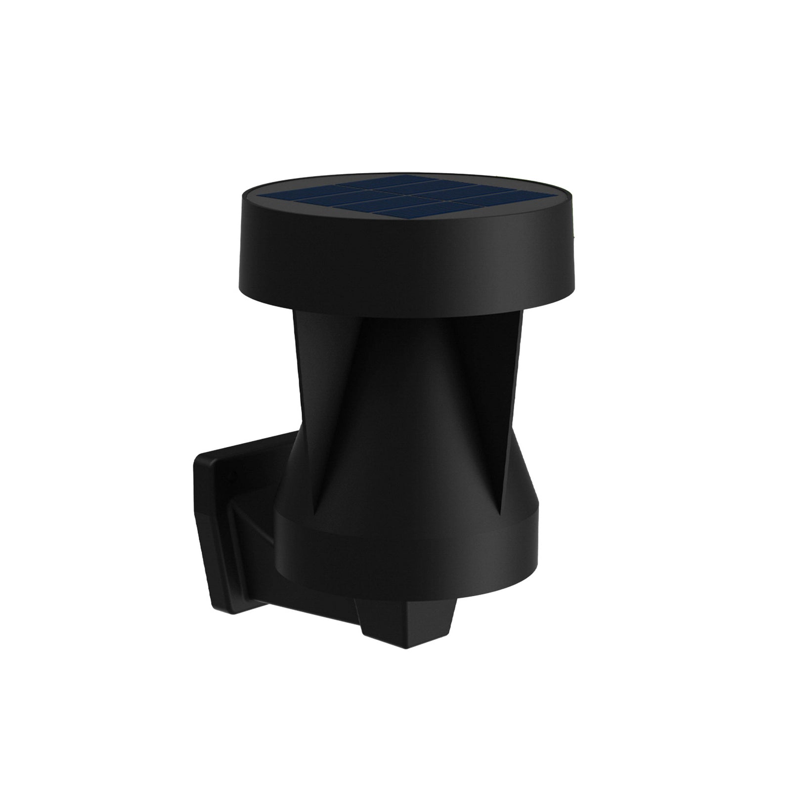 Detaljbilde av LED solcelle utevegglampe Avery svart IP44