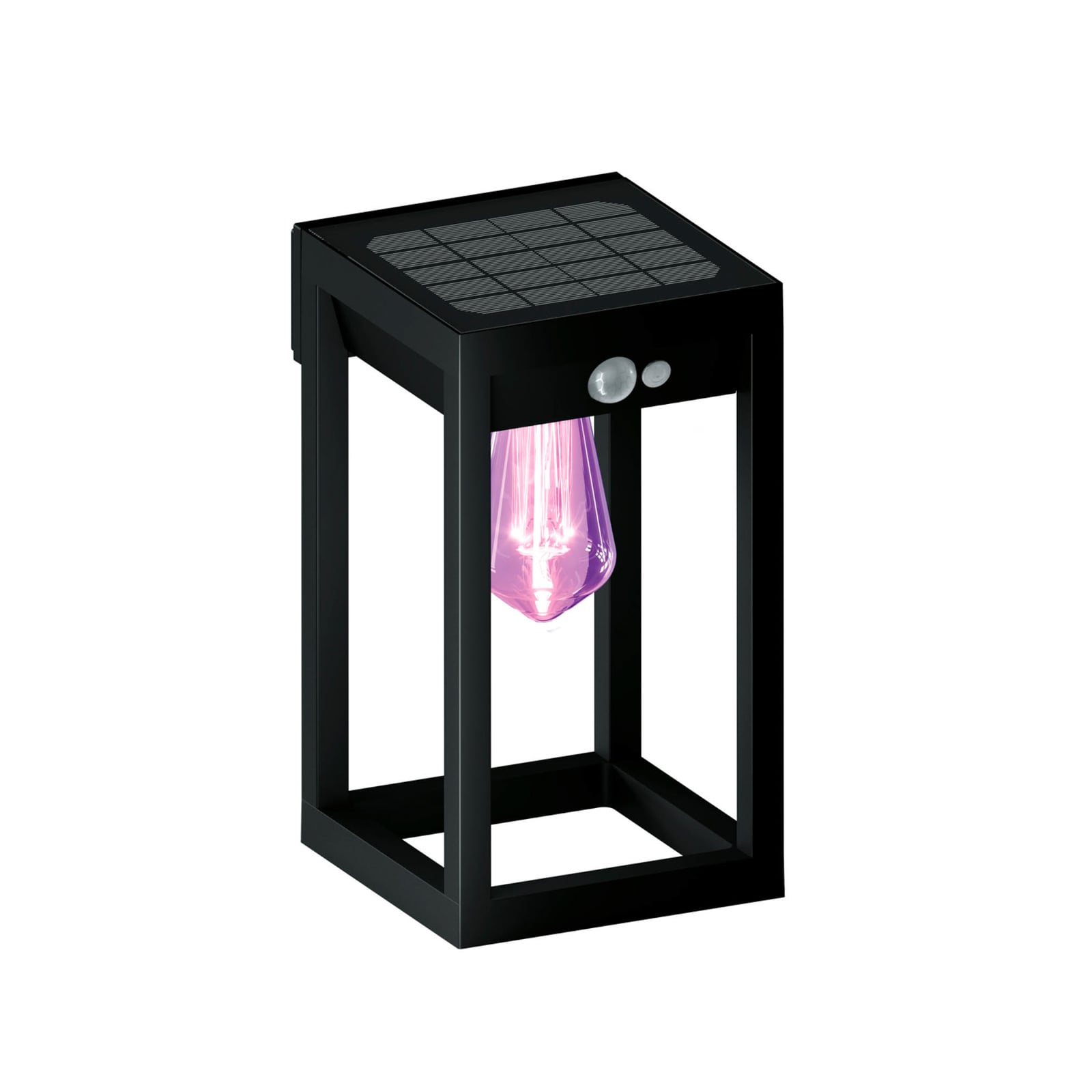 LED solcelle utevegglampe med bevegelsessensor RGBW - Calex forfra