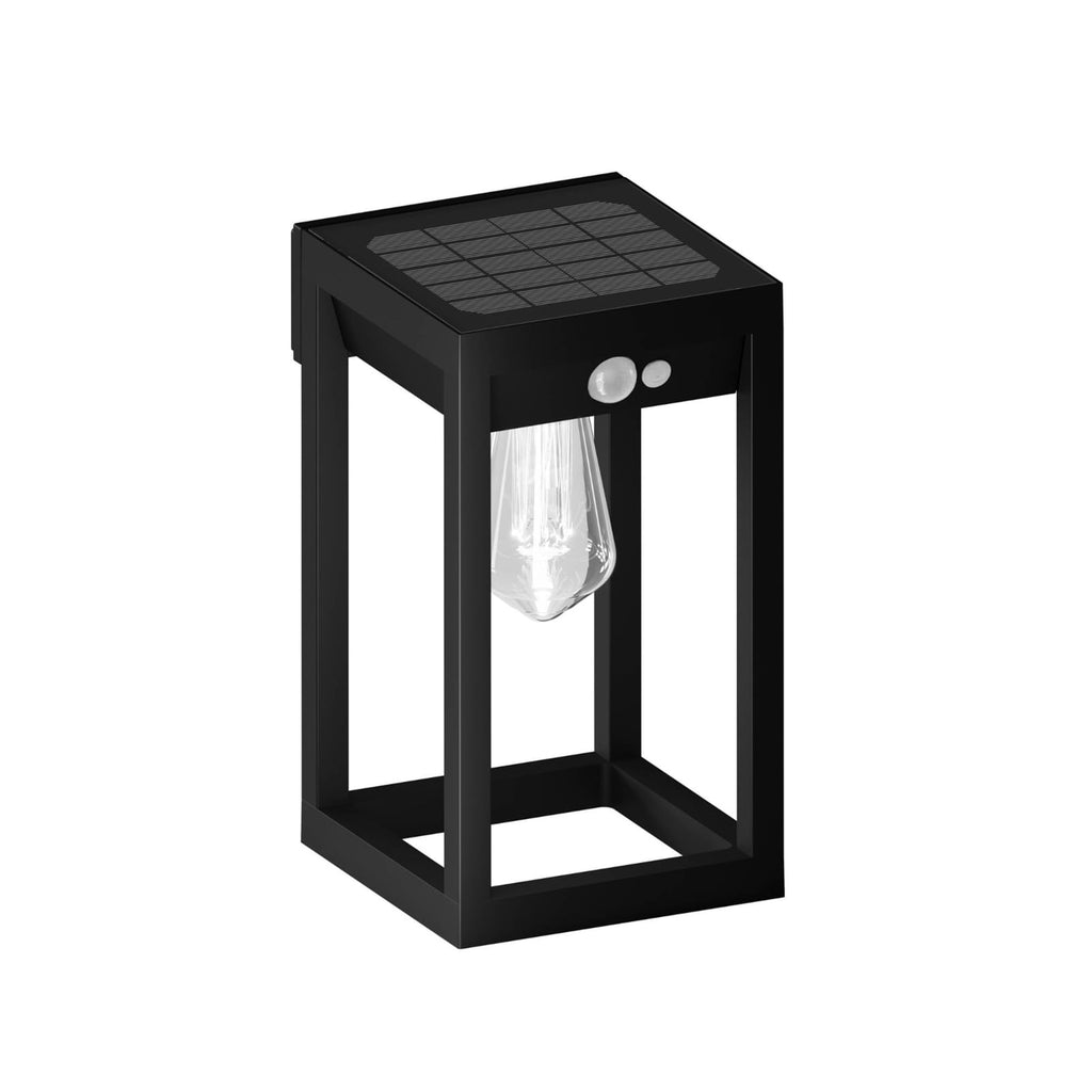 LED solcelle utevegglampe med bevegelsessensor RGBW - Calex bakside