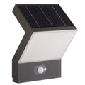 LED solcelle utevegglampe med bevegelsessensor IP54 - DOTLUX forfra