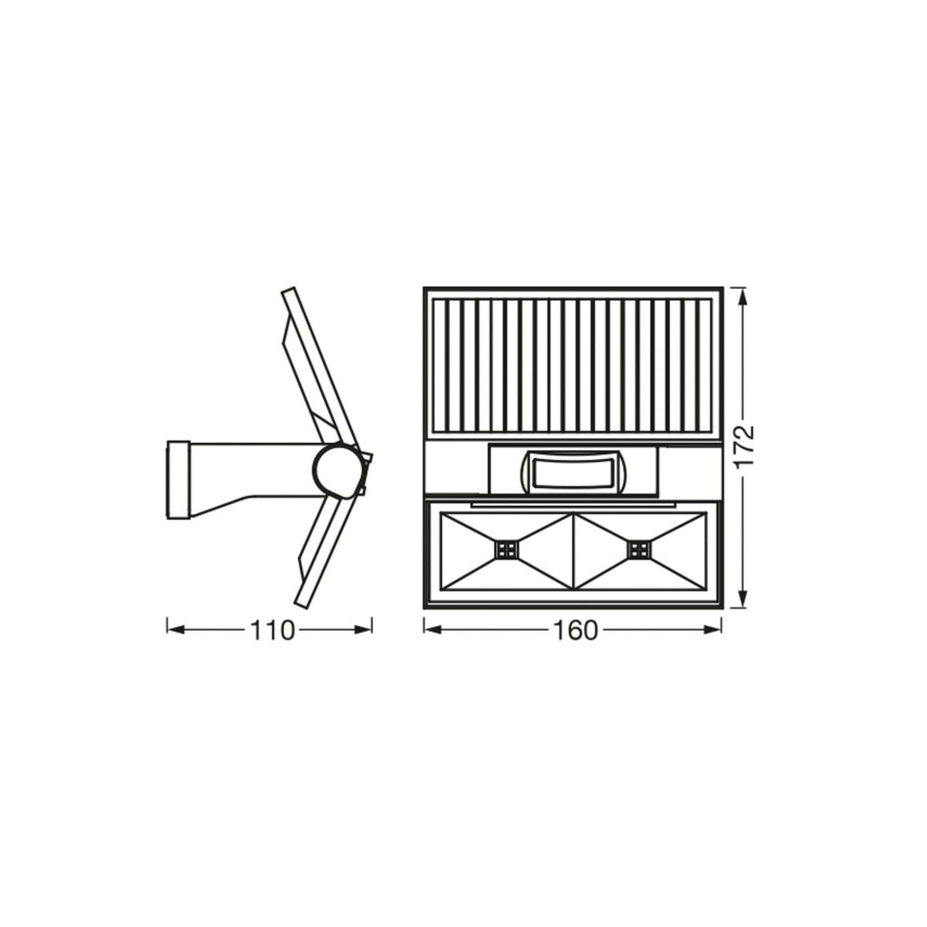 LED solcelle utevegglampe ENDURA STYLE DOUBLE bakside