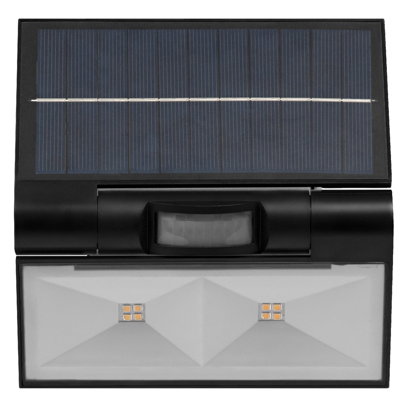 LED solcelle utevegglampe ENDURA STYLE DOUBLE nærbilde av LED-lys