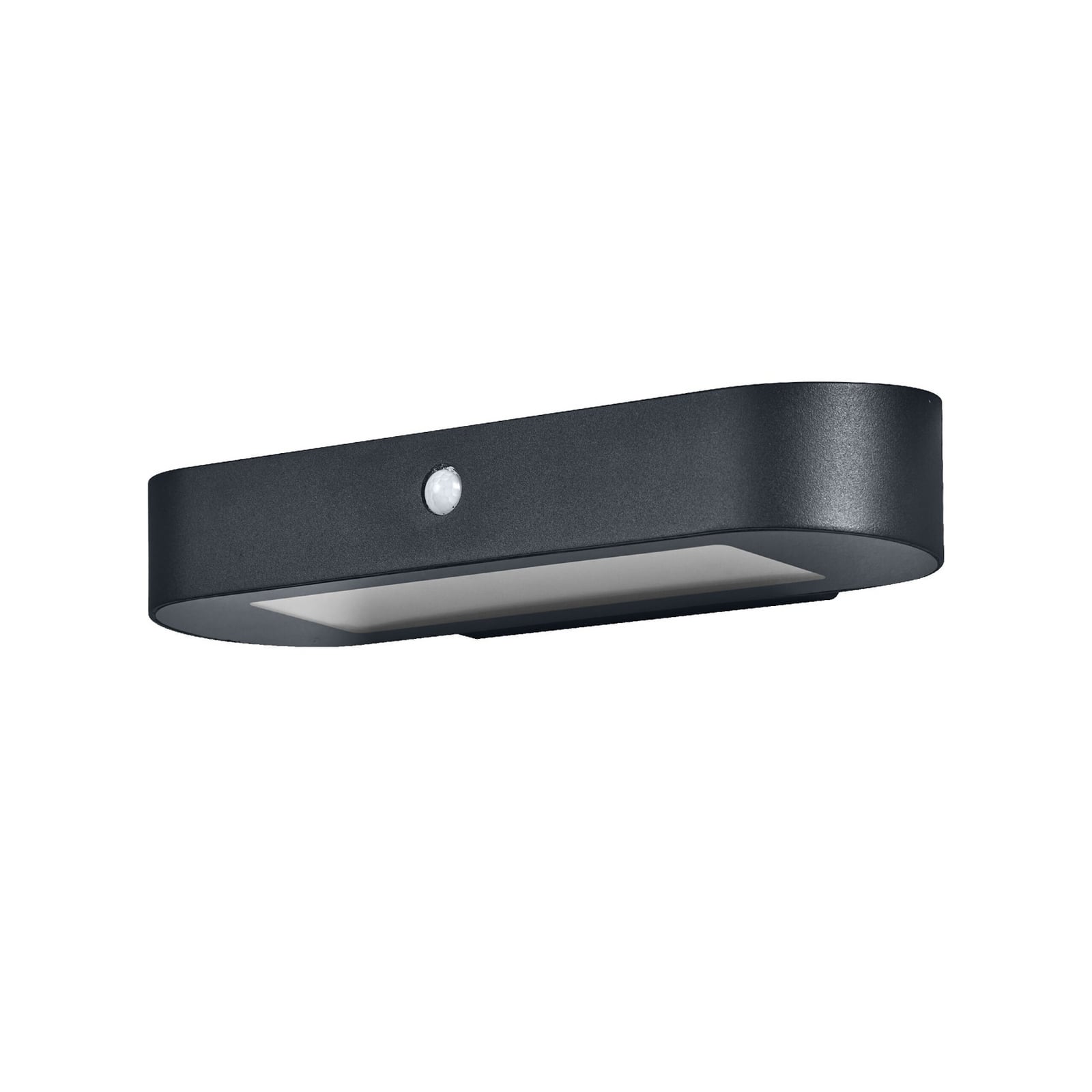 LED solcelle utevegglampe Endura Style oval 34 cm med sensor forfra