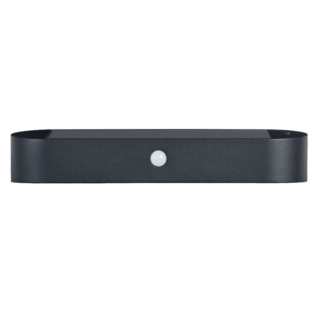 Nærbilde av sensor på LED solcelle utevegglampe Endura Style oval 34 cm