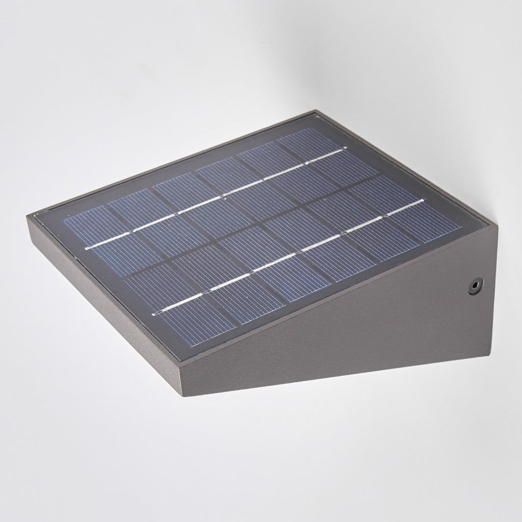 LED solcelle utevegglampe Felin med bevegelsessensor IP54 lysmodus