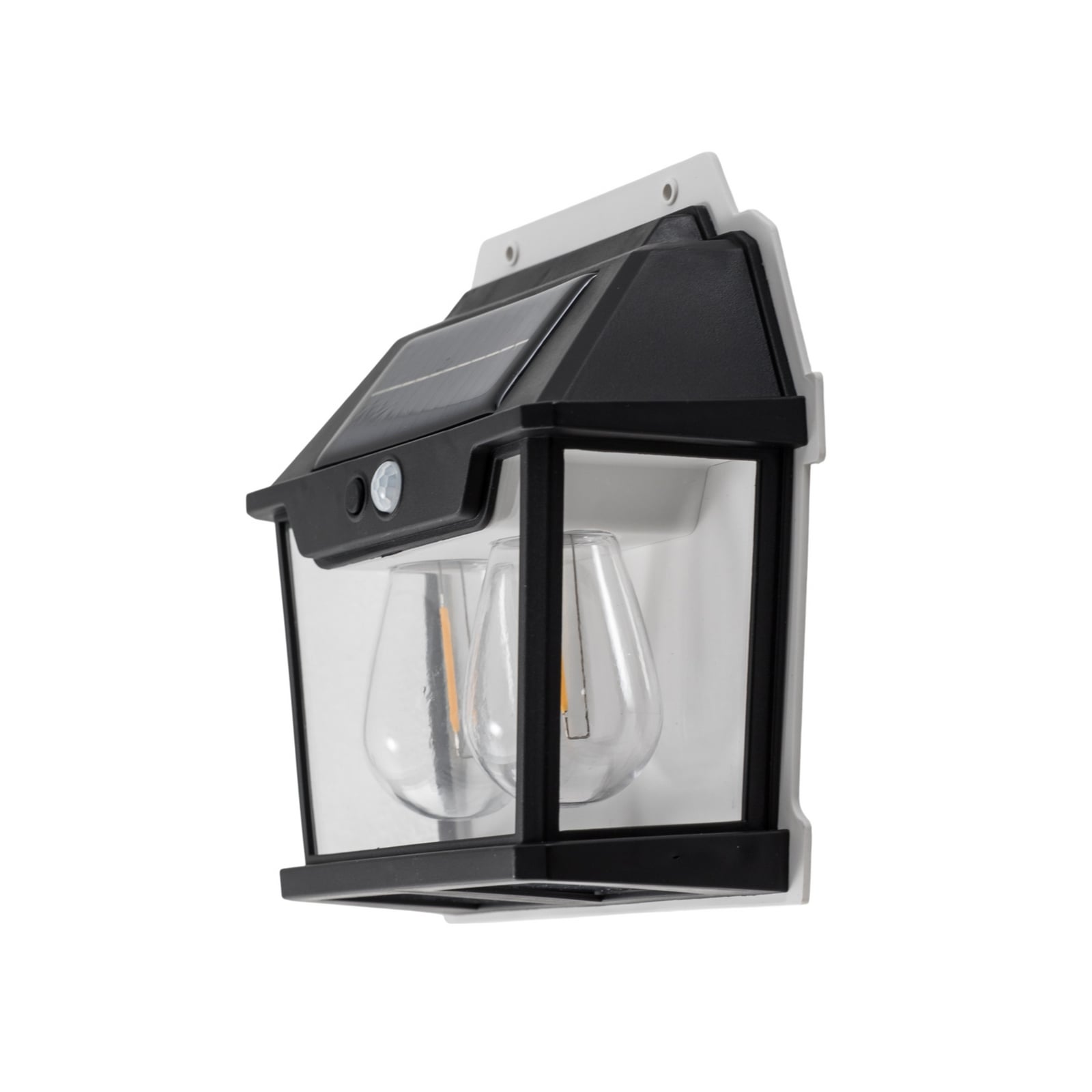 LED solcelle utevegglampe Filo Double svart IP44 - Milagro Lighting