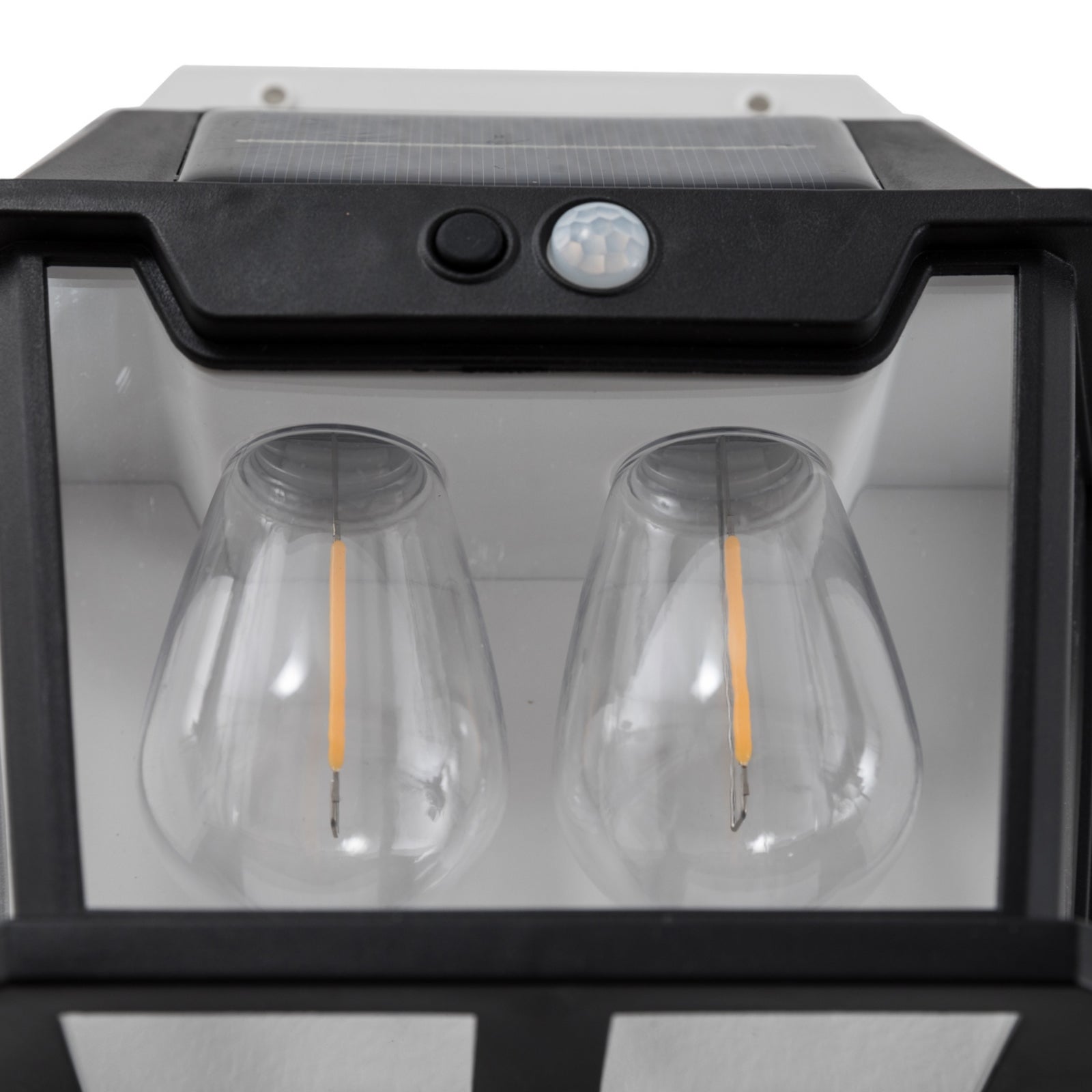 LED solcelle utevegglampe Filo Double svart IP44 - Milagro Lighting