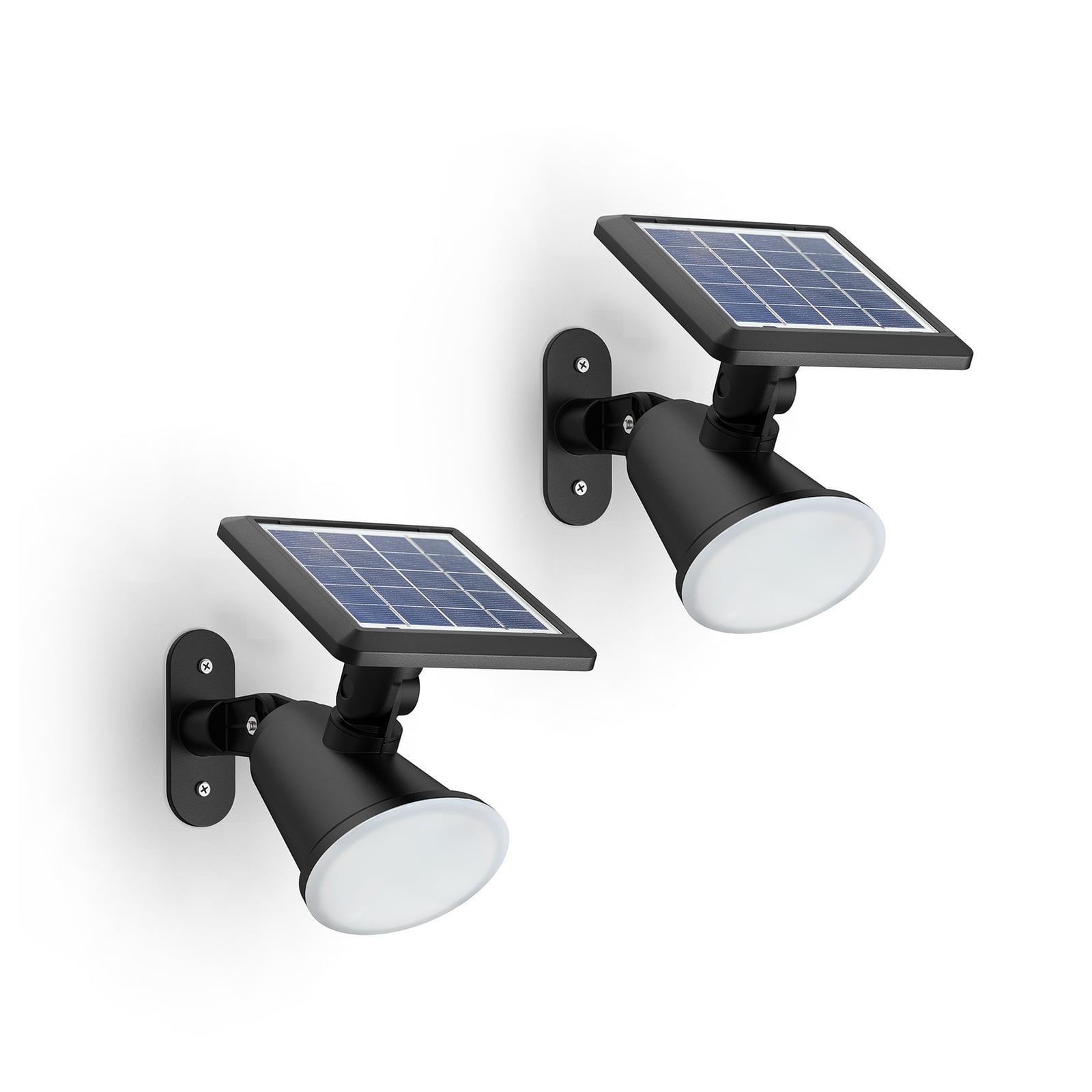LED solcelle utevegglampe Jivix 2-pack svart IP44 - Philips forfra