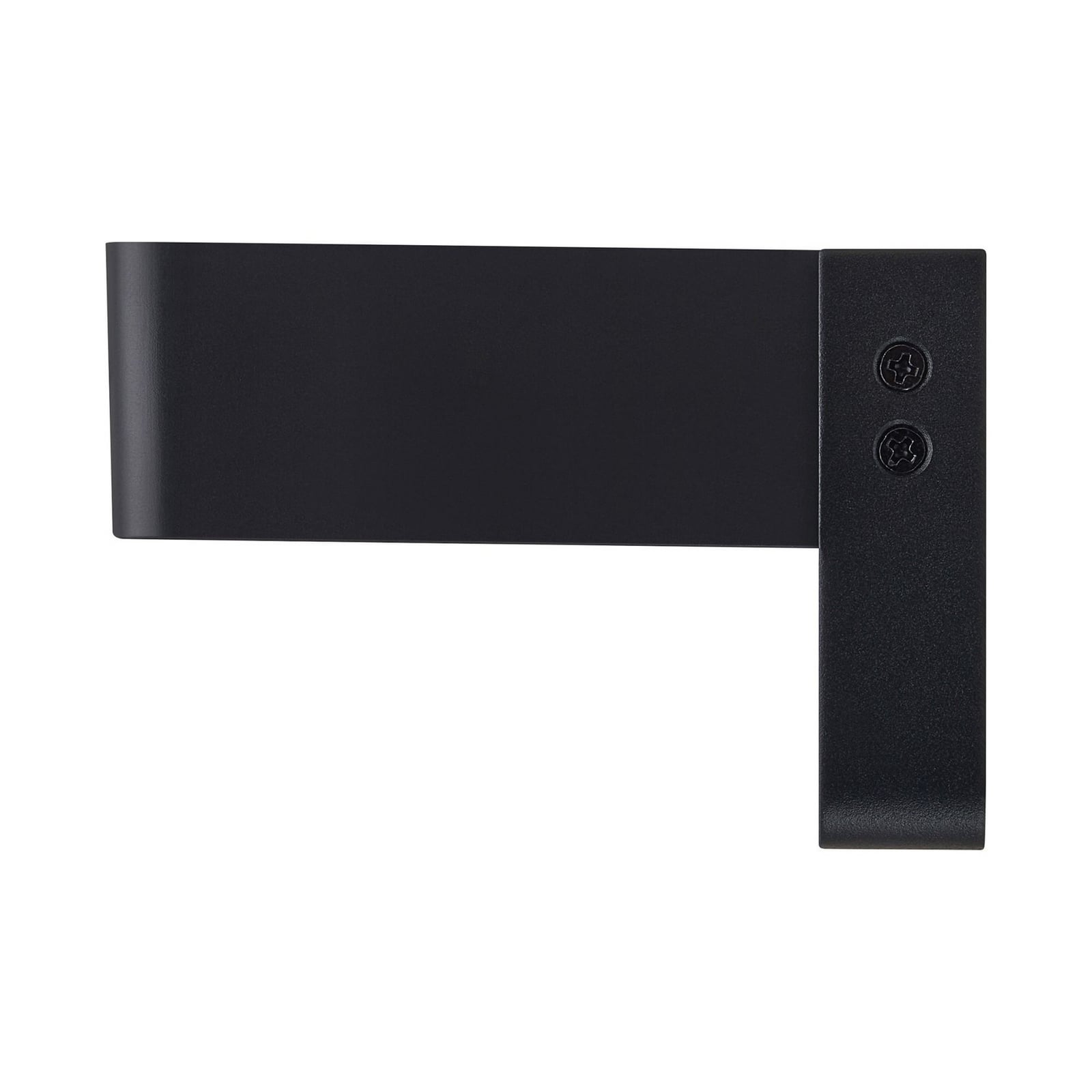 LED solcelle utevegglampe Saulio svart aluminium med sensor IP44 med solcellepanel