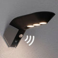 LED solcelle utevegglampe Soley antrasitt forfra
