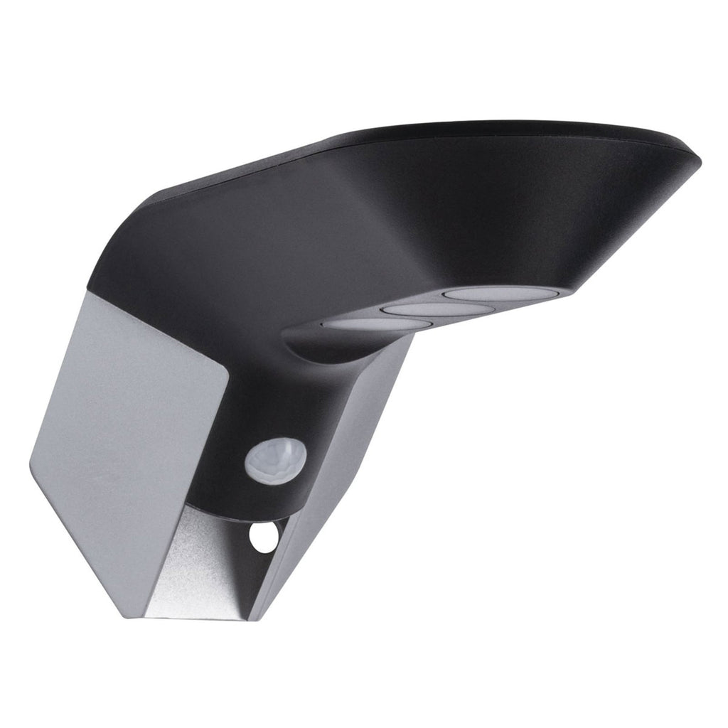 LED solcelle utevegglampe Soley antrasitt sideprofil
