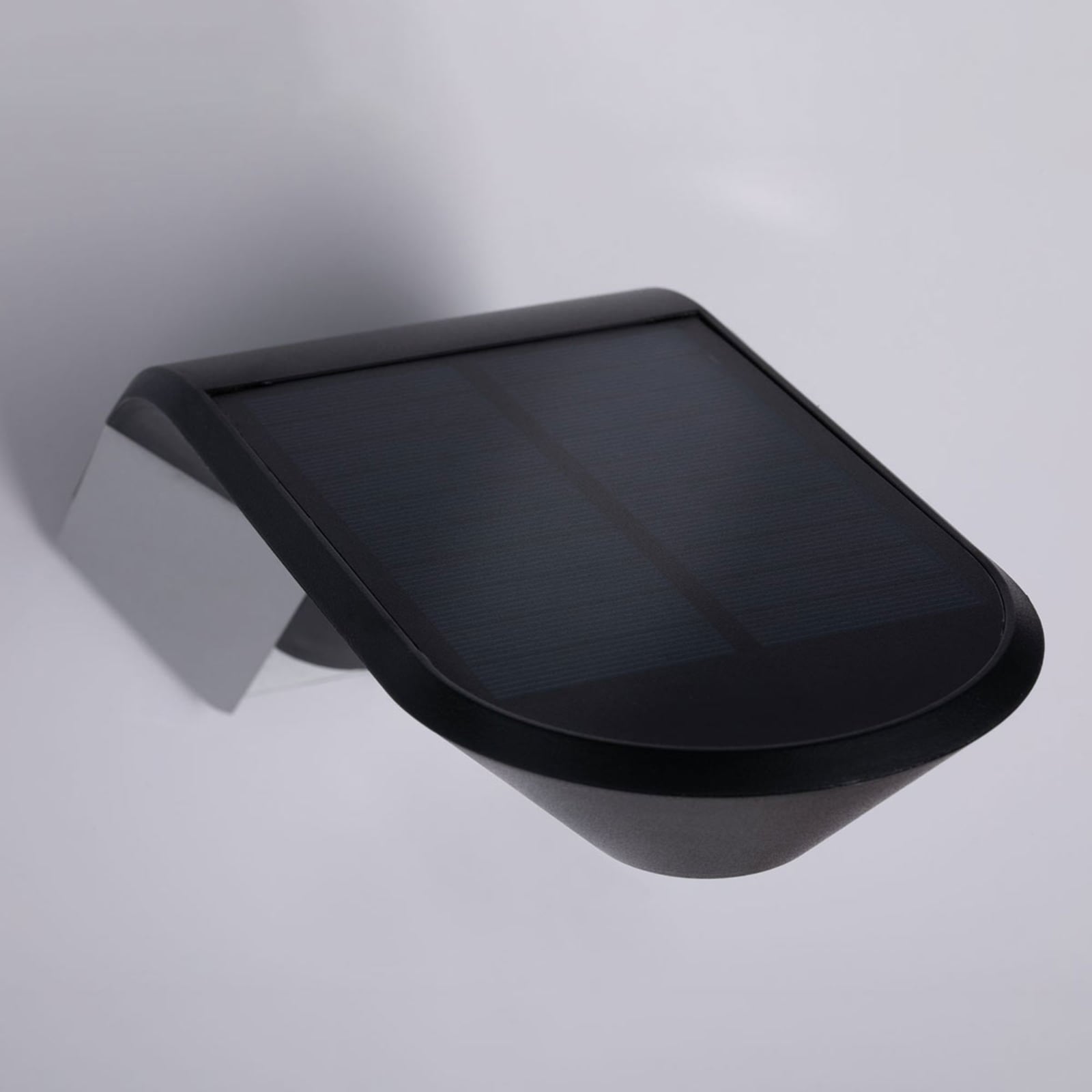 LED solcelle utevegglampe Soley antrasitt solcellepanel