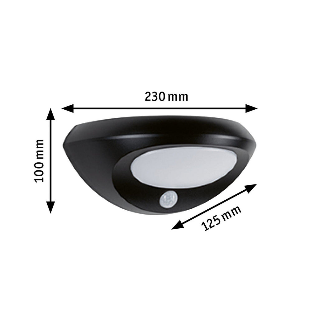 Detalj av LED solcelle utevegglampe Sorova med sensor