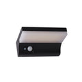 LED solcelle utevegglampe svart aluminium IP44 - Searchlight forfra