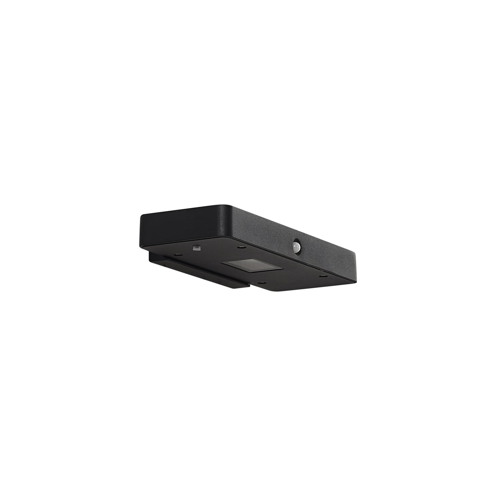 LED solcelle utevegglampe Tavon med sensor svart dimbar IP54 montert ute