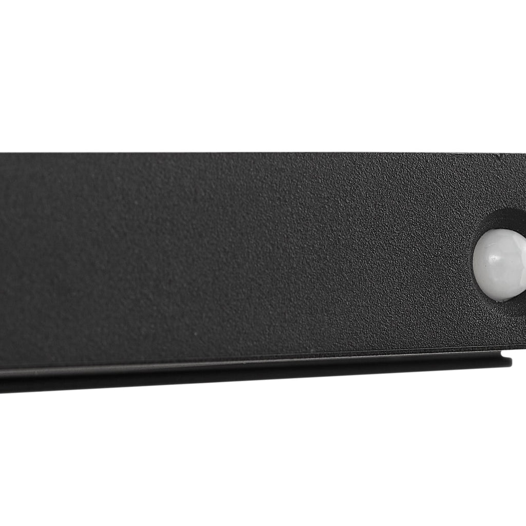 LED solcelle utevegglampe Tavon med sensor svart dimbar IP54 dimmeknapp