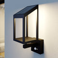 LED solcelle utevegglampe Timeo med bevegelsessensor IP54 forfra