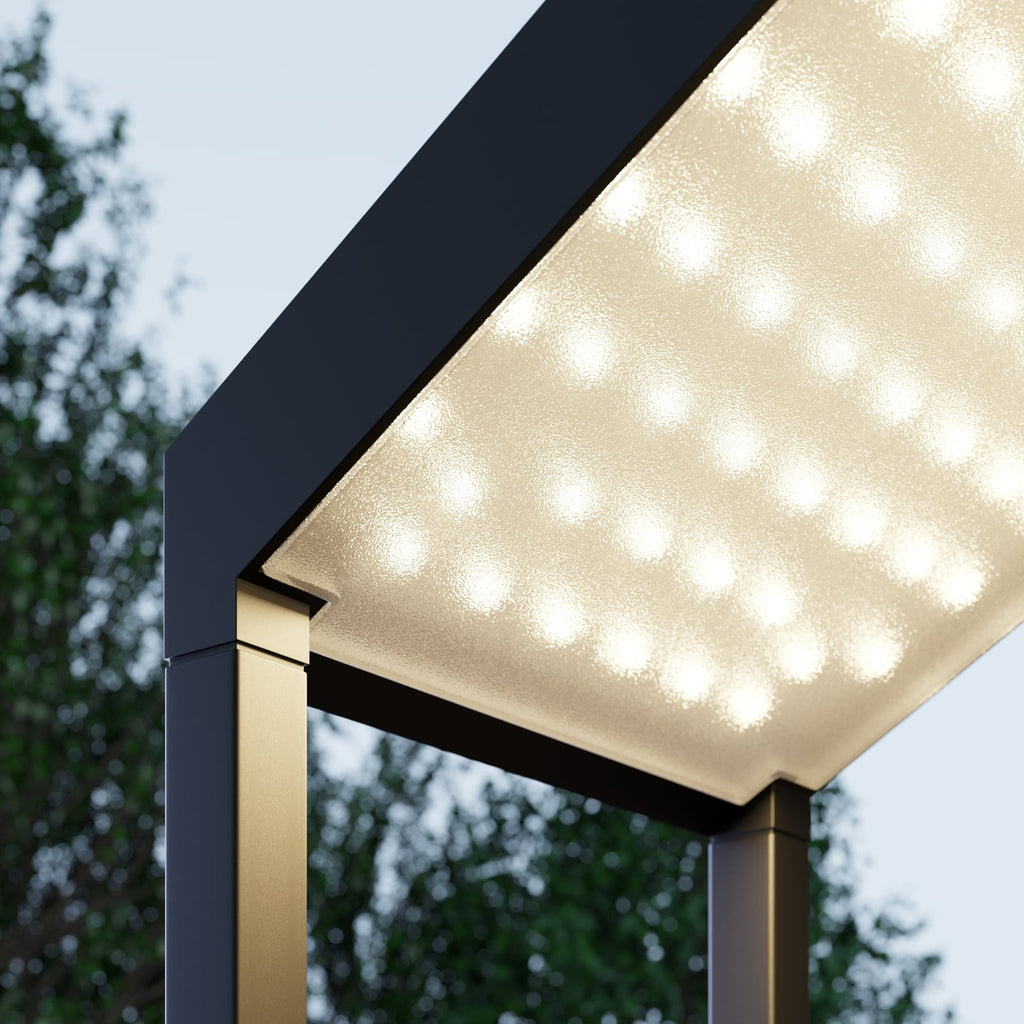 Installasjon av LED solcelle utevegglampe Timeo med bevegelsessensor