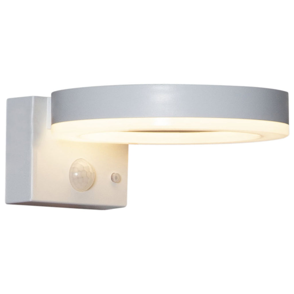 LED solcelle utevegglampe Vidi med bevegelsessensor hvit detalj