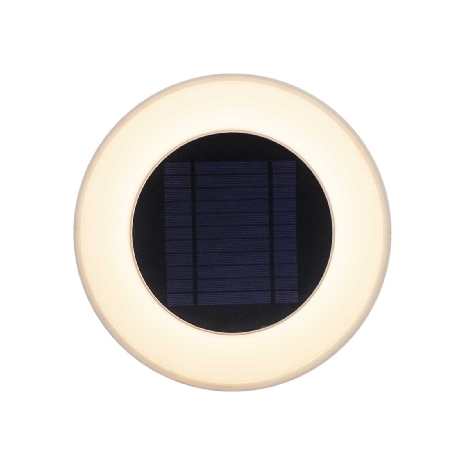 LED solcelle utevegglampe Wally rund bakside