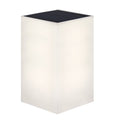 LED solcelle utevegglampe Wally hvit 12x18 cm IP65 forfra
