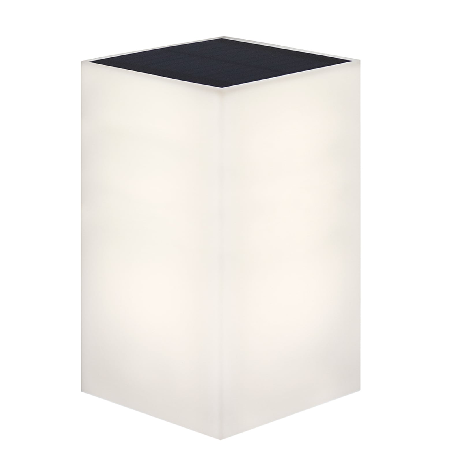 LED solcelle utevegglampe Wally hvit 12x18 cm IP65 forfra