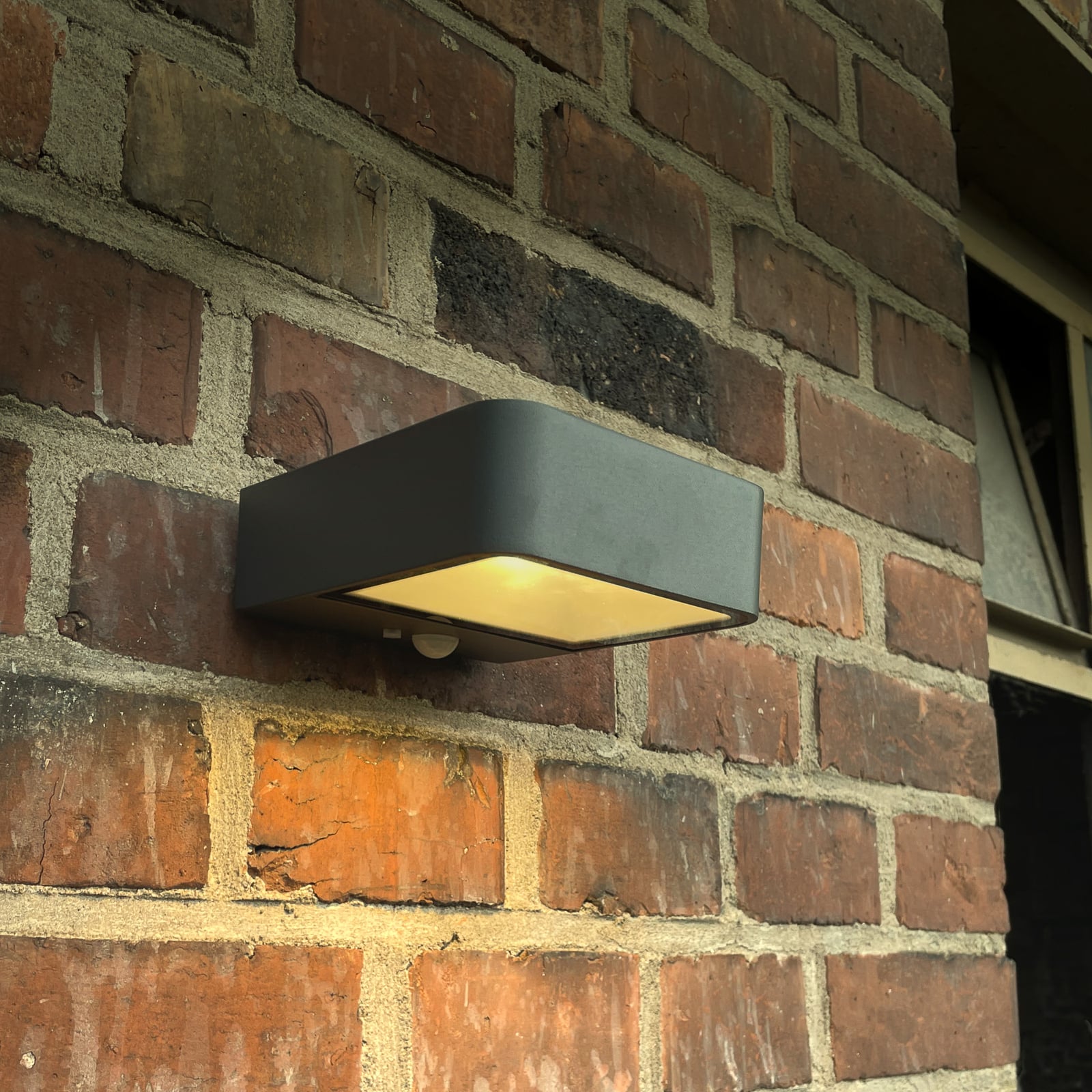 LED solcelle utevegglampe Wandia detalj