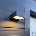 LED solcelle utevegglampe Wandia med bevegelsessensor front
