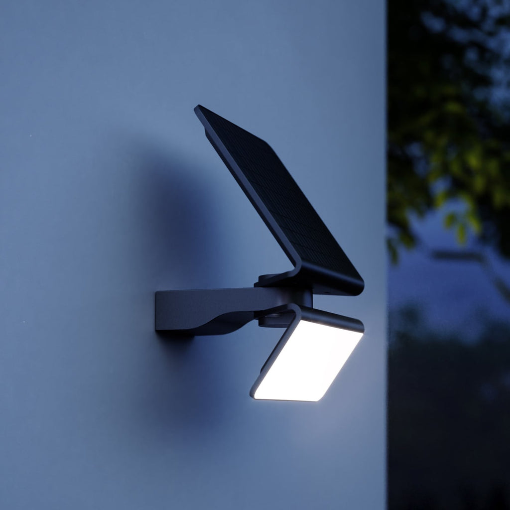 LED solcelle utevegglampe XSolar L-S One bakside