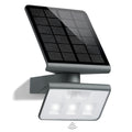 LED solcelle utevegglampe XSolar L-S med bevegelsessensor antrasitt forfra