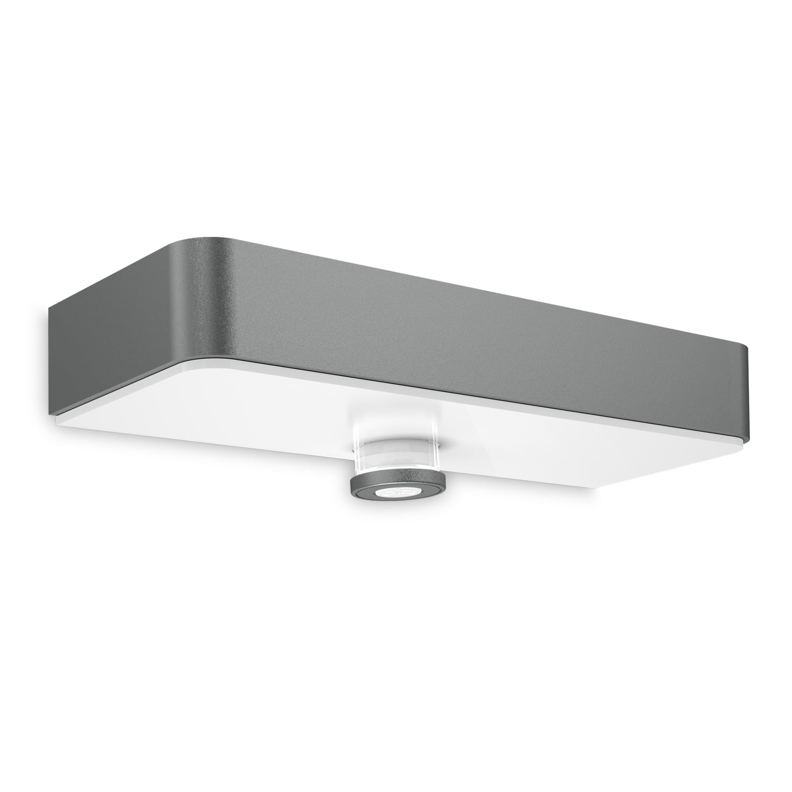 LED solcelle utevegglampe XSolar SOL-O S med sensor bakside detalj