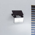 LED solcelle-uteveggspot Luton svingbar svart 6W IP65 forfra