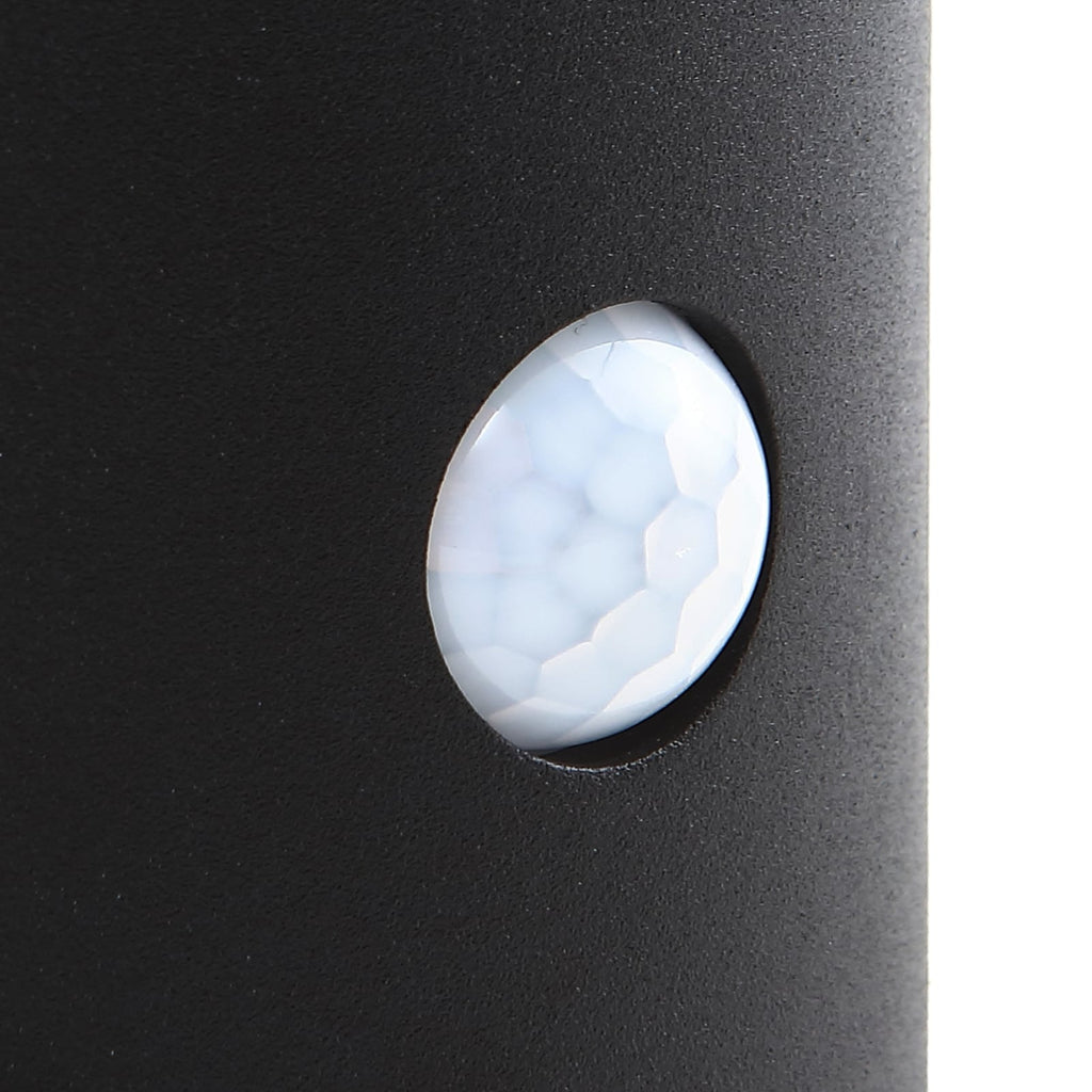 LED solcelle-vegglampe Amren svart sideprofil