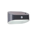 LED solcelle-vegglampe med bevegelsessensor antrasitt IP44 Searchlight forfra