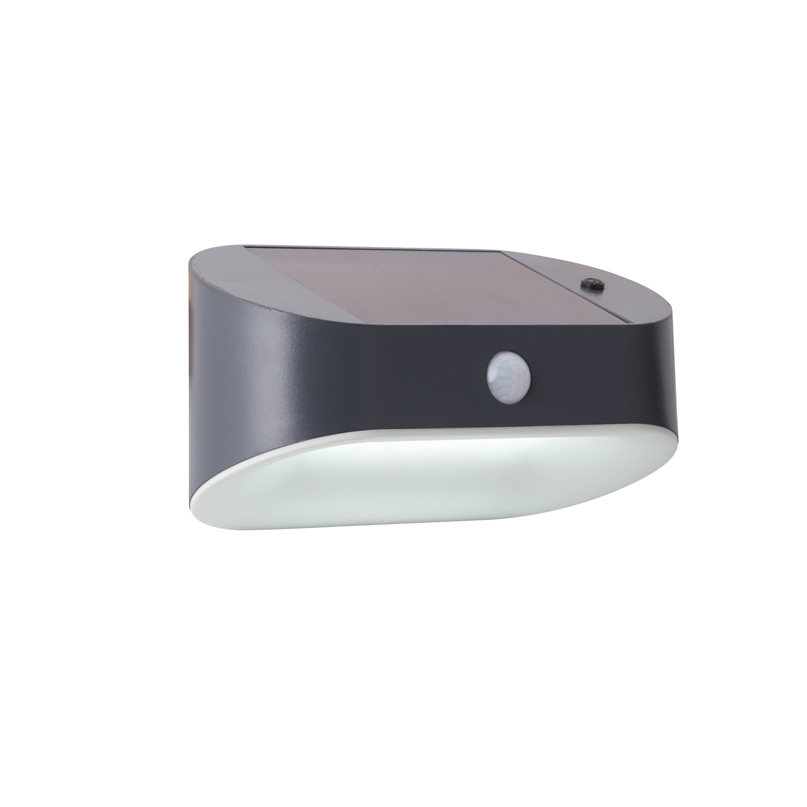 Detalj av LED solcelle-vegglampe med bevegelsessensor antrasitt IP44 Searchlight