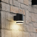 LED solcelle vegglampe Bentlas antrasitt forside