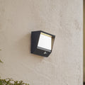 LED solcelle vegglampe Dava med bevegelsessensor forside