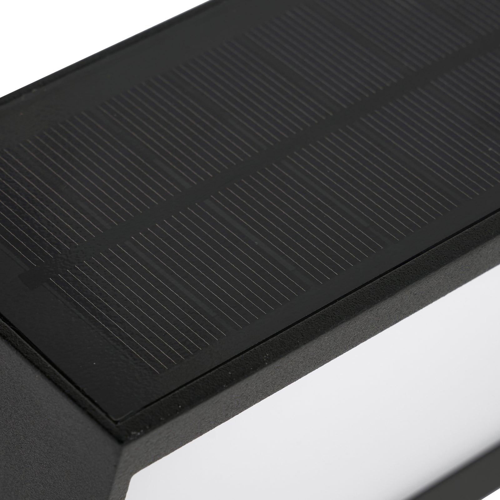 LED solcelle vegglampe Dava med bevegelsessensor solcellepanel