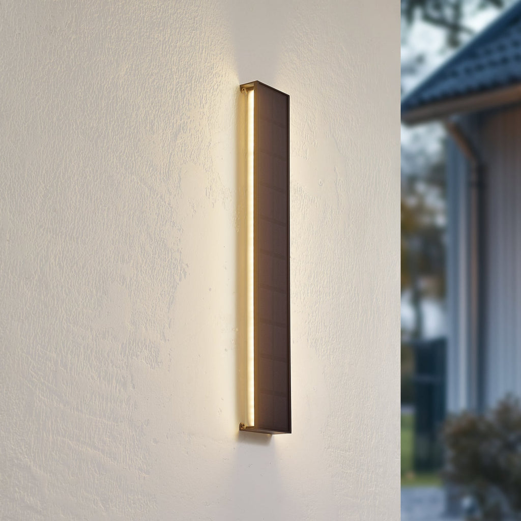 LED solcelle-vegglampe Laarni dimbar svart bakside