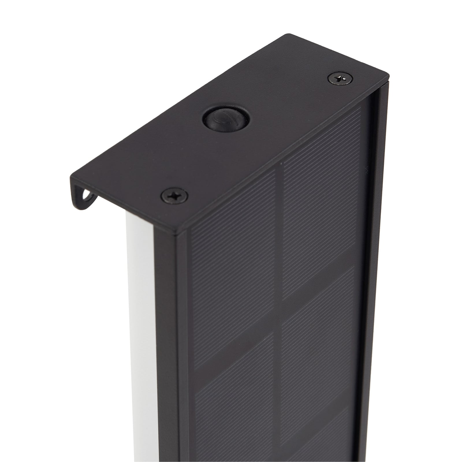 LED solcelle-vegglampe Laarni dimbar svart lysstyrkekontroll