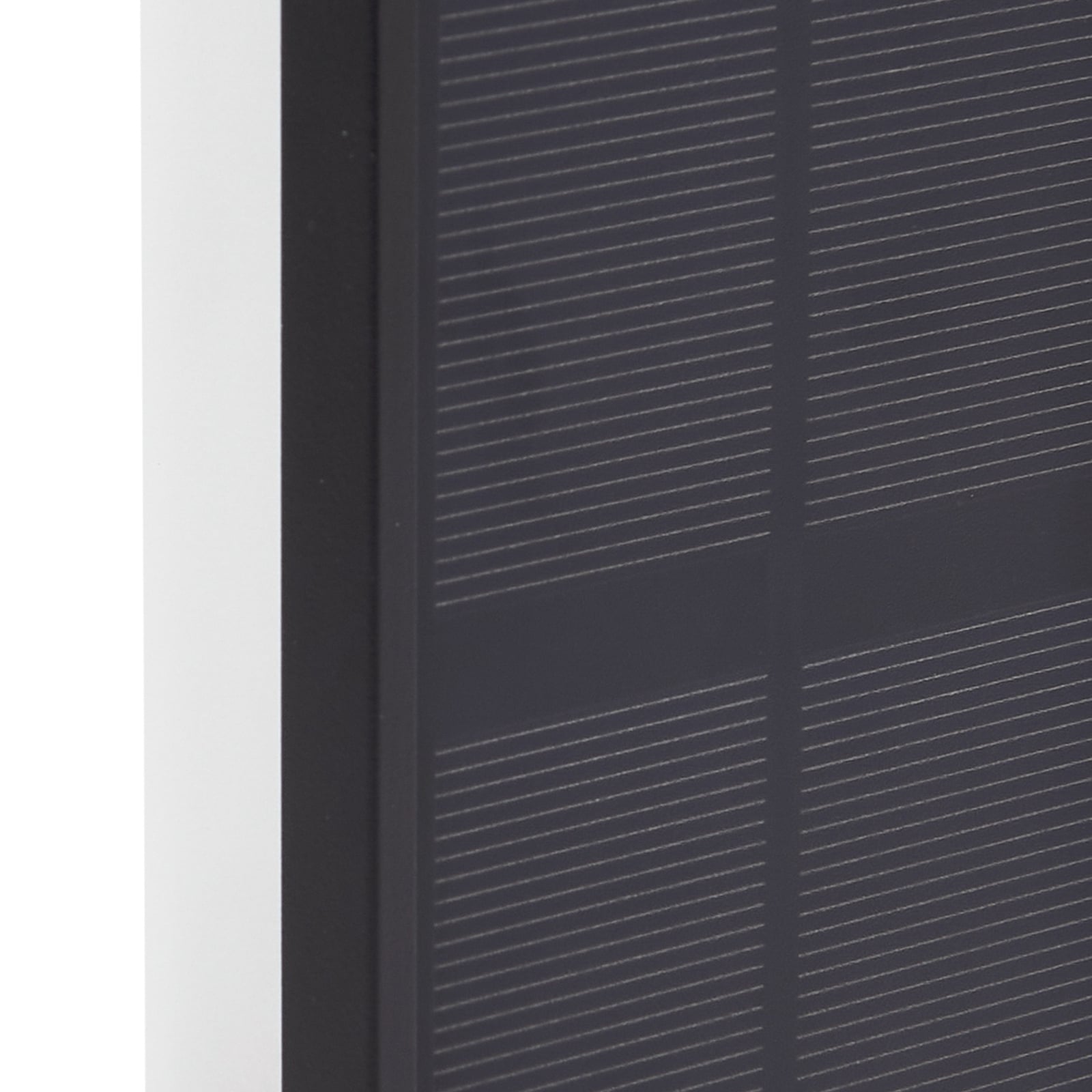 LED solcelle-vegglampe Laarni dimbar svart sideprofil