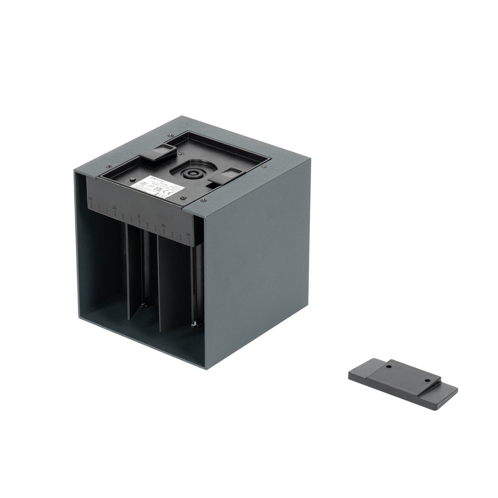 LED solcelle-vegglampe Lius med bevegelsessensor IP65 solcellepanel
