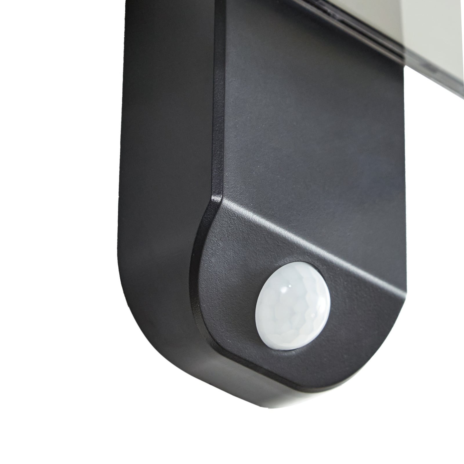 LED solcelle-vegglampe Tarlson med bevegelsessensor antrasitt IP44 detalj av lyskilde